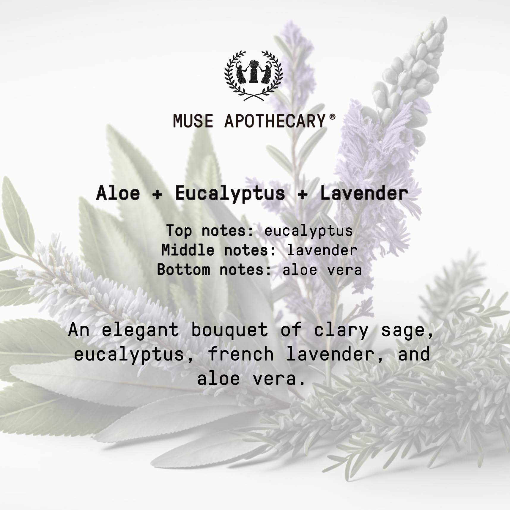 Muse Apothecary label close-up showing certifications and ingredient clarity