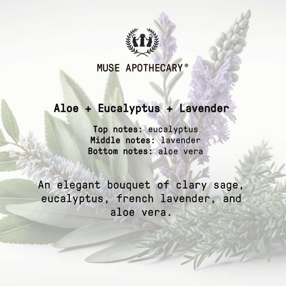 Muse Apothecary label close-up showing certifications and ingredient clarity