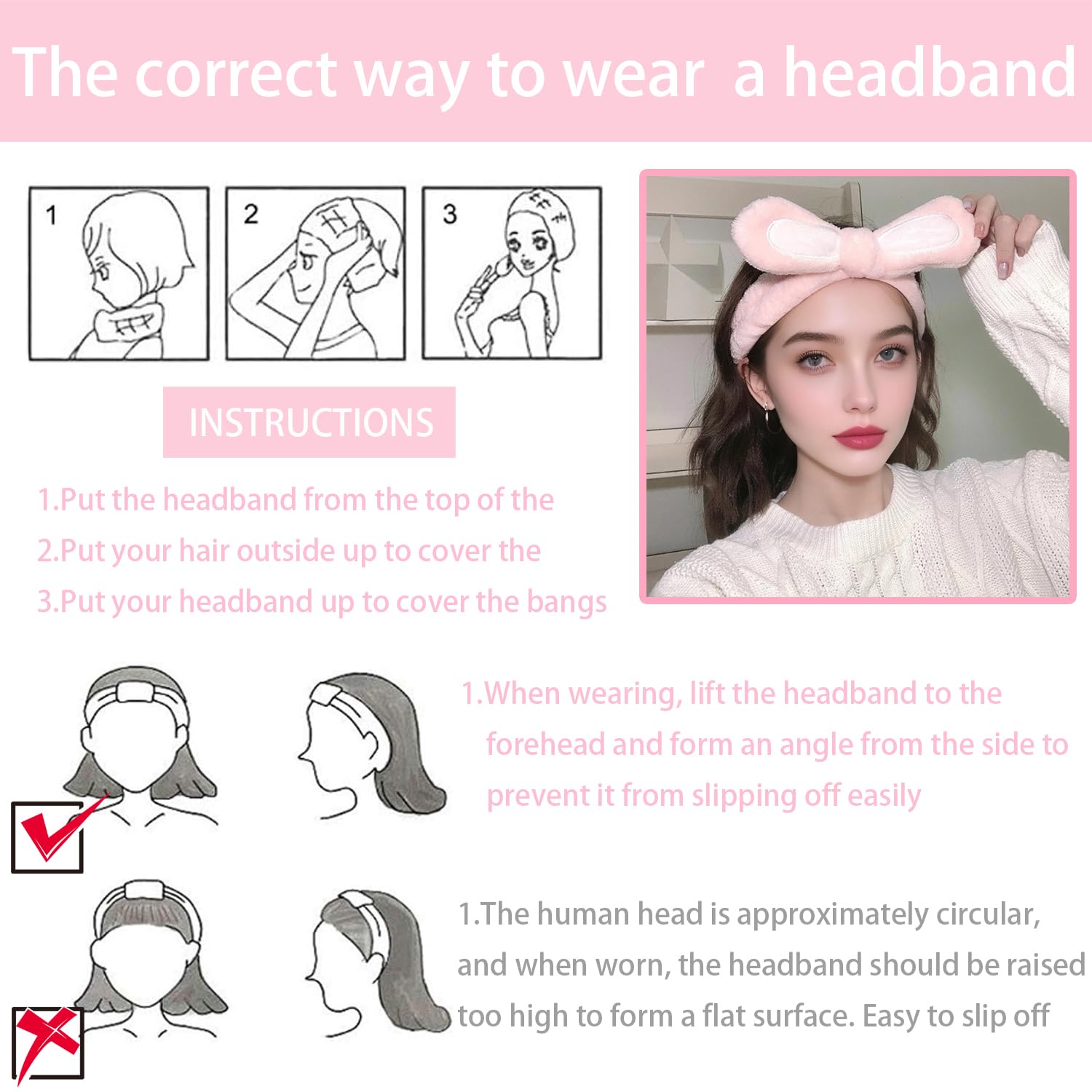 musejoy hand stretching headband illustrating flexible fit and secure grip benefit