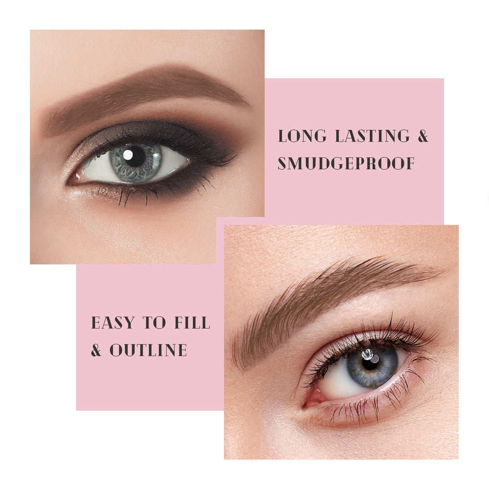 Music Flower brow before and after image showing improved definition