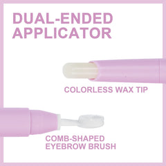 Music Flower close-up of comb-shaped brush head for precise brow grooming