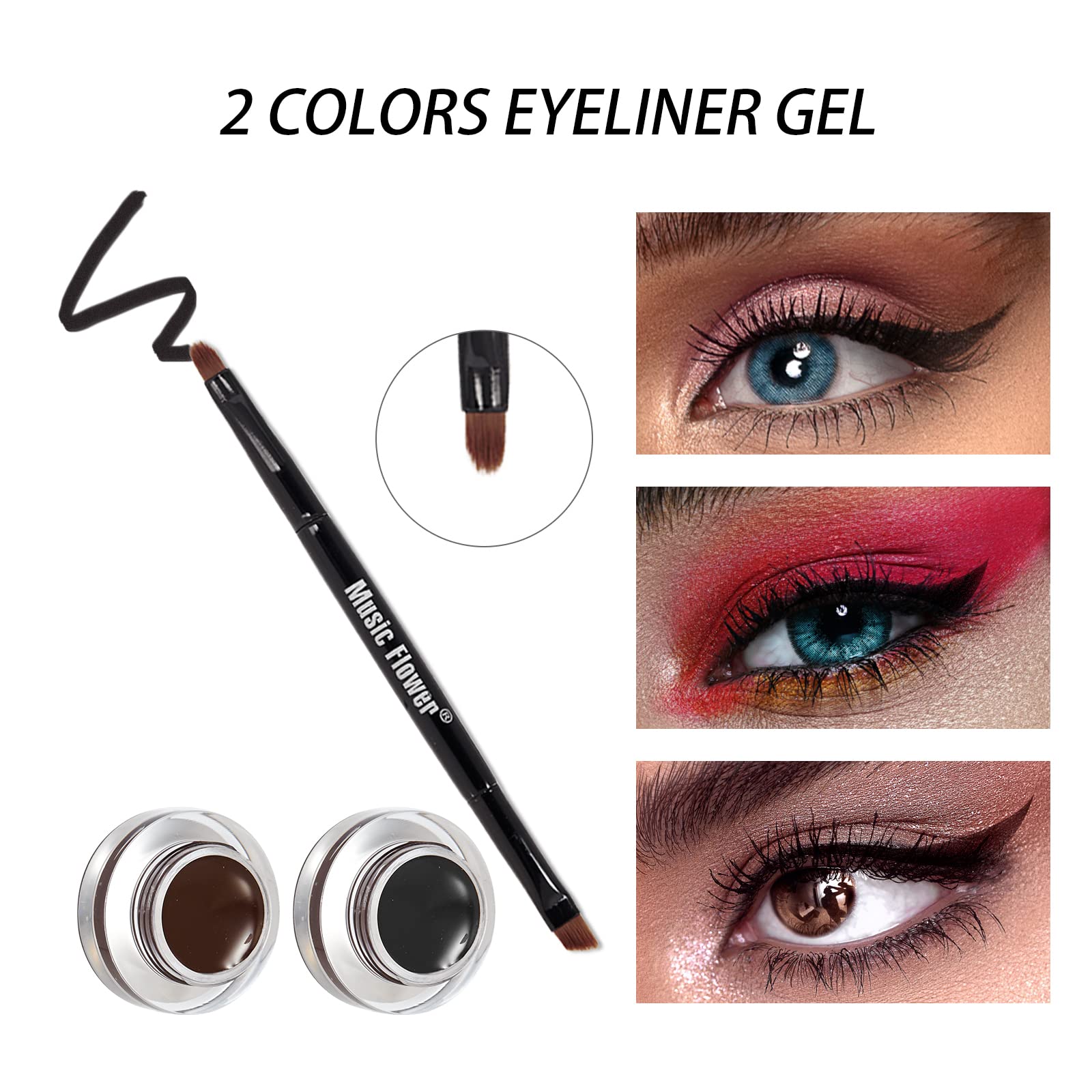 Music Flower dual-ended brush detail highlighting precise application benefit