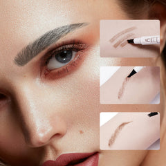 Music Flower application on model brows showing realistic finished look