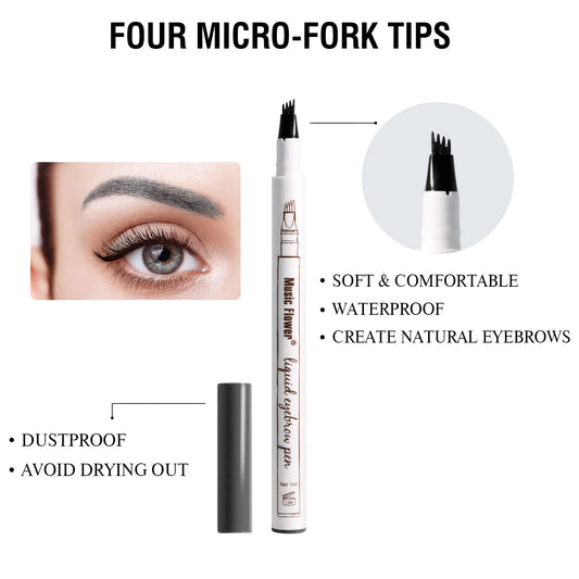 Music Flower micro-fork tip close-up demonstrating precise hairlike strokes