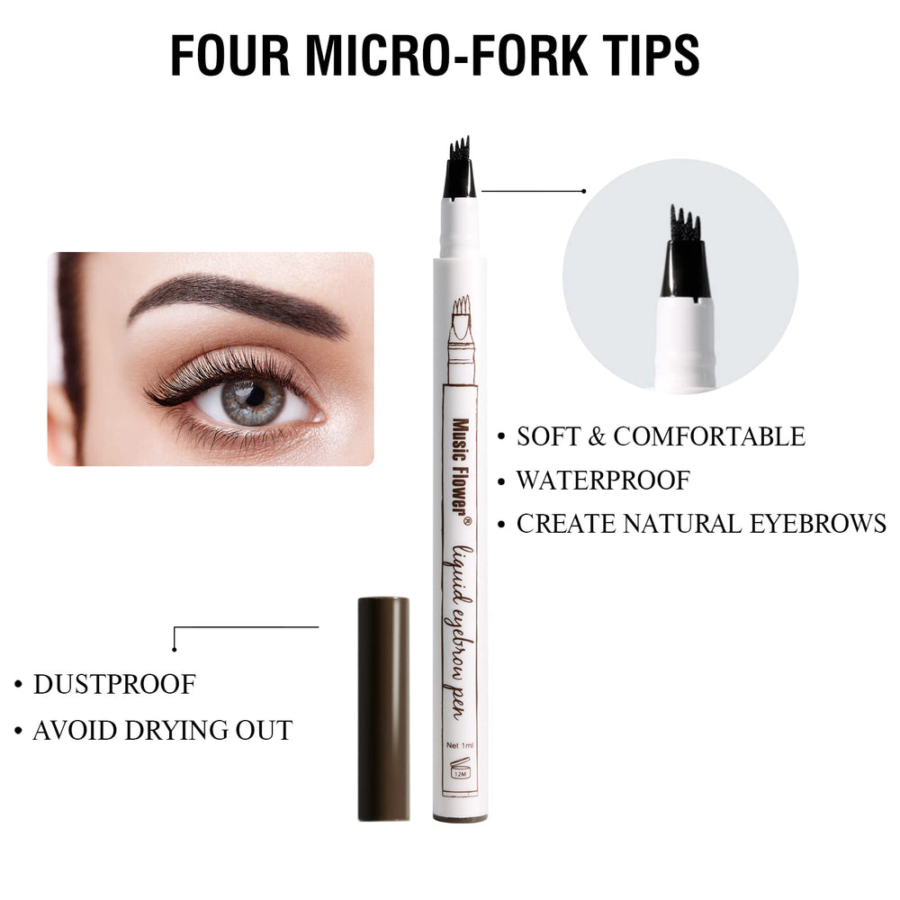 Music Flower close-up of 4-prong micro-fork tip for precise strokes