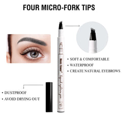 Music Flower close-up of four micro-fork tips for precise hair-like strokes
