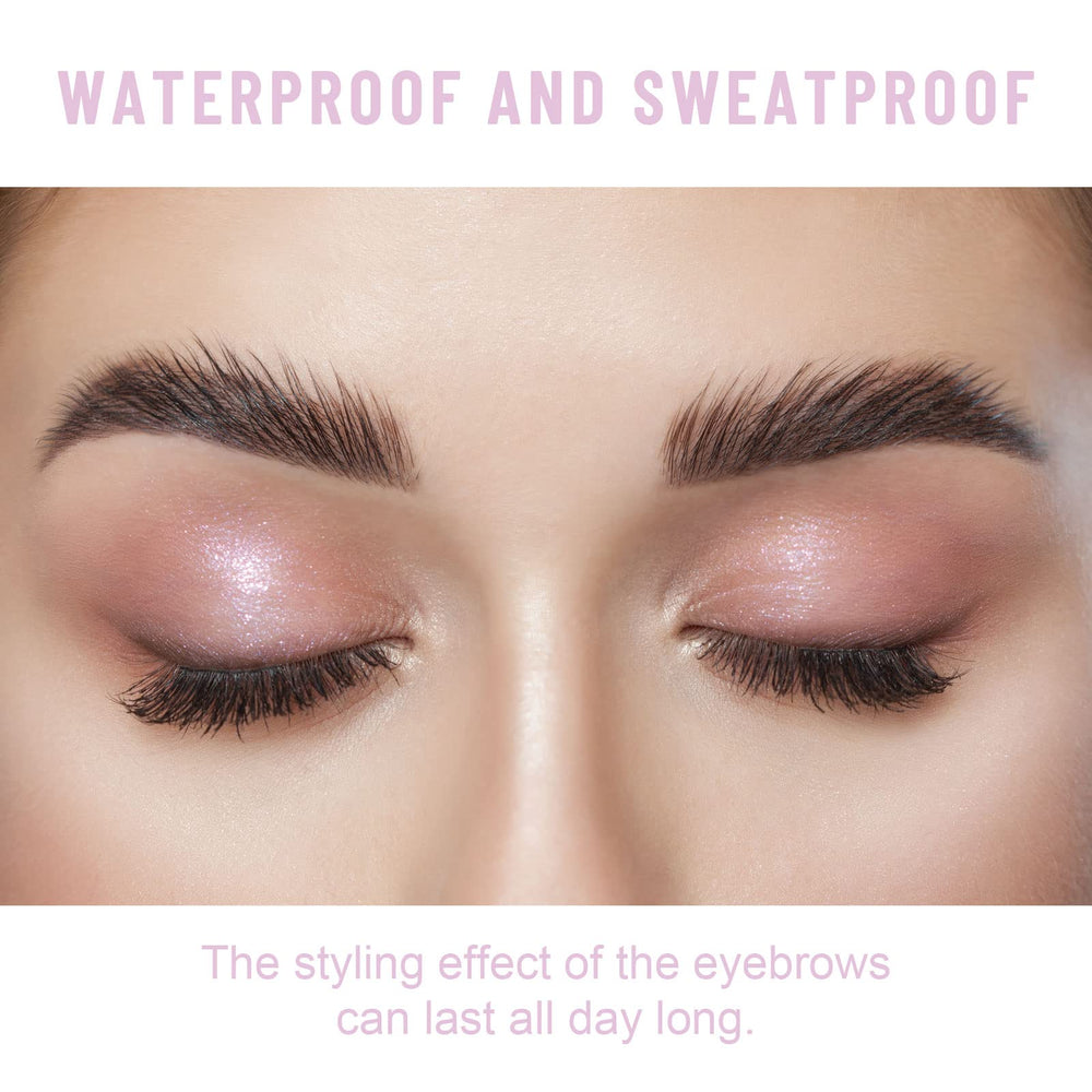 Music Flower swatch on hand showing clear, residue-free brow wax benefit