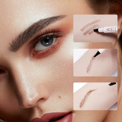 Music Flower stroke diagram illustrating hairlike microblading effect