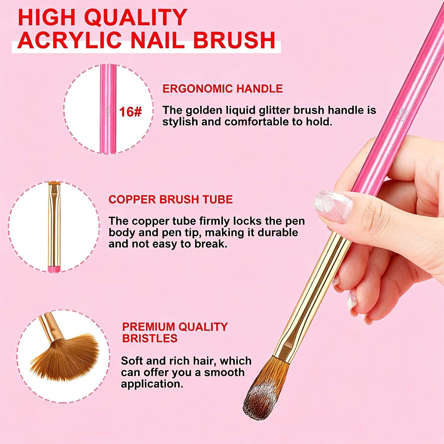 MUSILAN close-up of nylon bristles highlighting smooth product pickup benefit