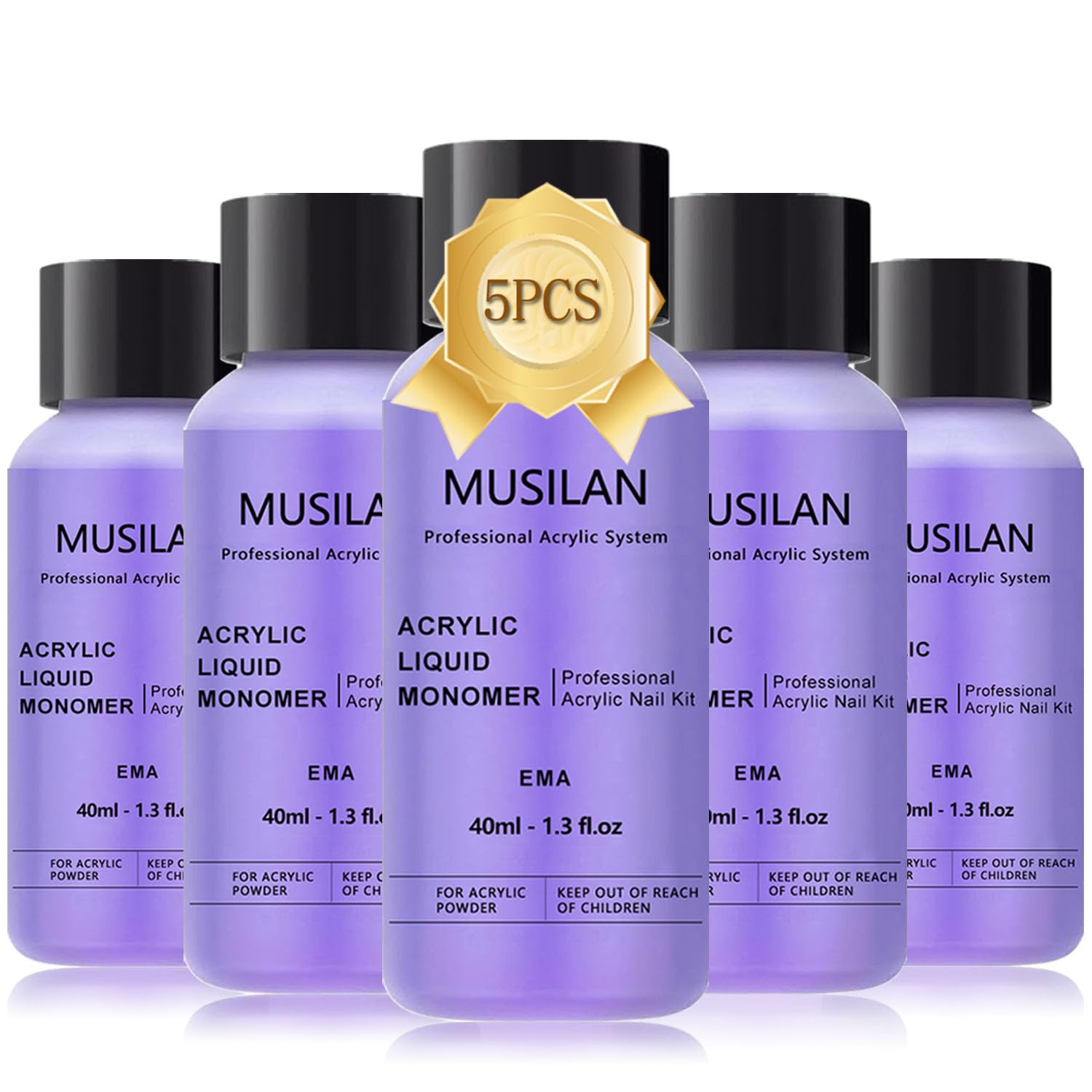 MUSILAN front packaging five-bottle kit showing brand and quantity for easy purchase