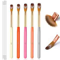MUSILAN front view of brush set showing sizes and colorful handles for easy selection