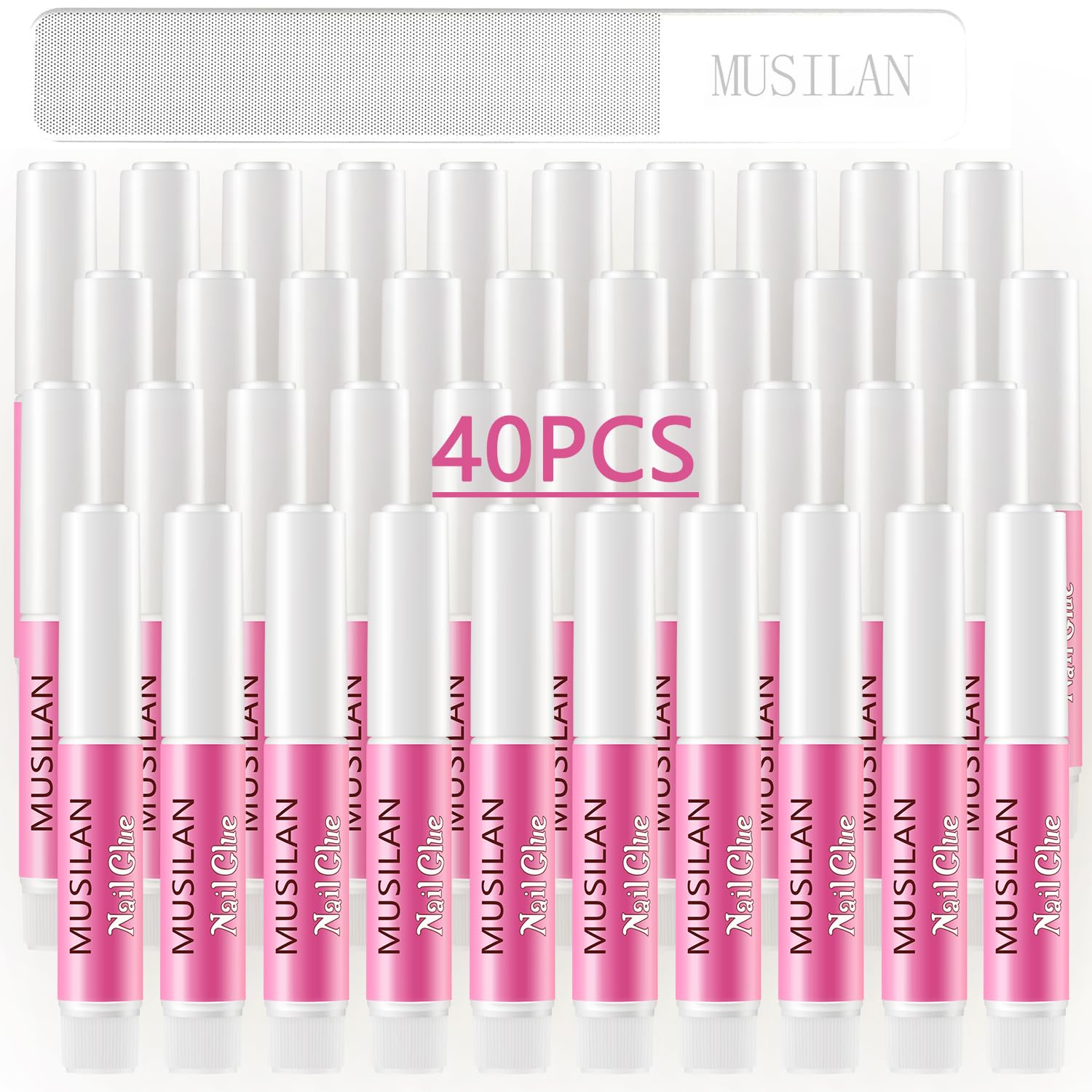 MUSILAN front packaging showing 40 tubes and included file for reliable supply