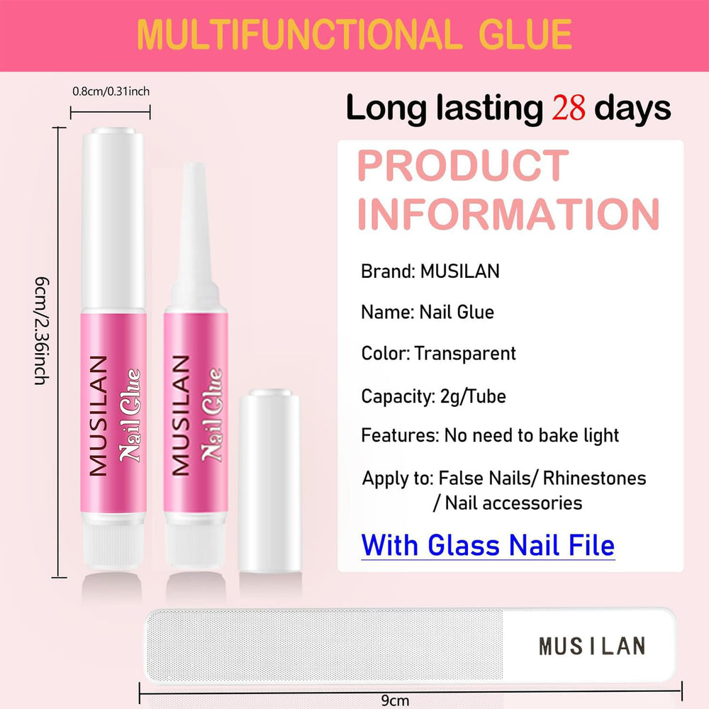 MUSILAN individual tube close-up showing nozzle and easy precise application
