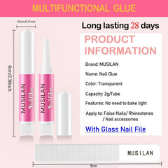 MUSILAN individual tube close-up showing nozzle and easy precise application