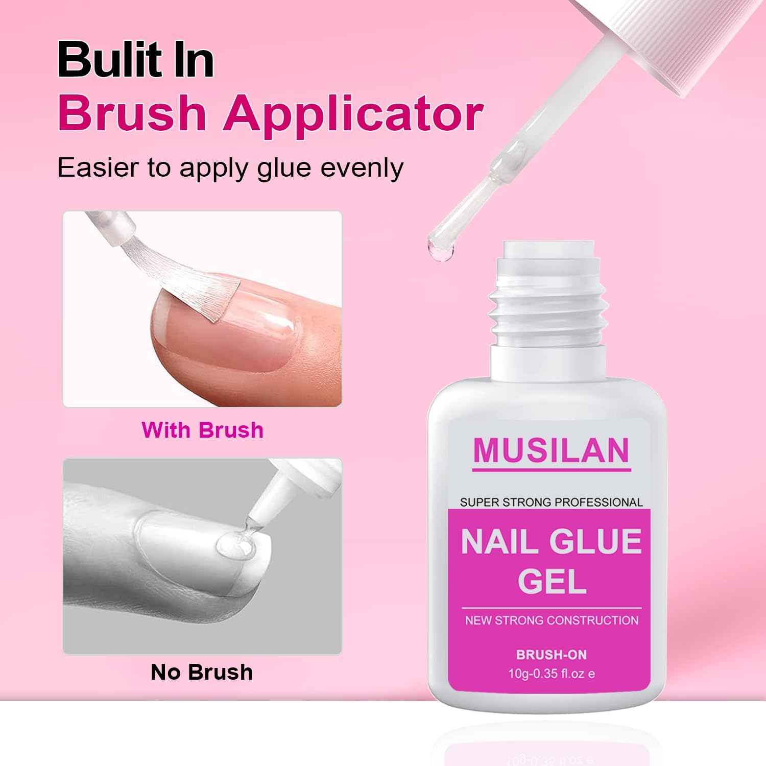 MUSILAN precision brush applicator enabling accurate glue placement