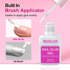 MUSILAN precision brush applicator enabling accurate glue placement