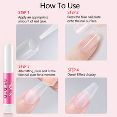 MUSILAN layout of all 40 tubes illustrating ample quantity for many manicures