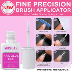 MUSILAN removal process demonstration lifting fake nail gently