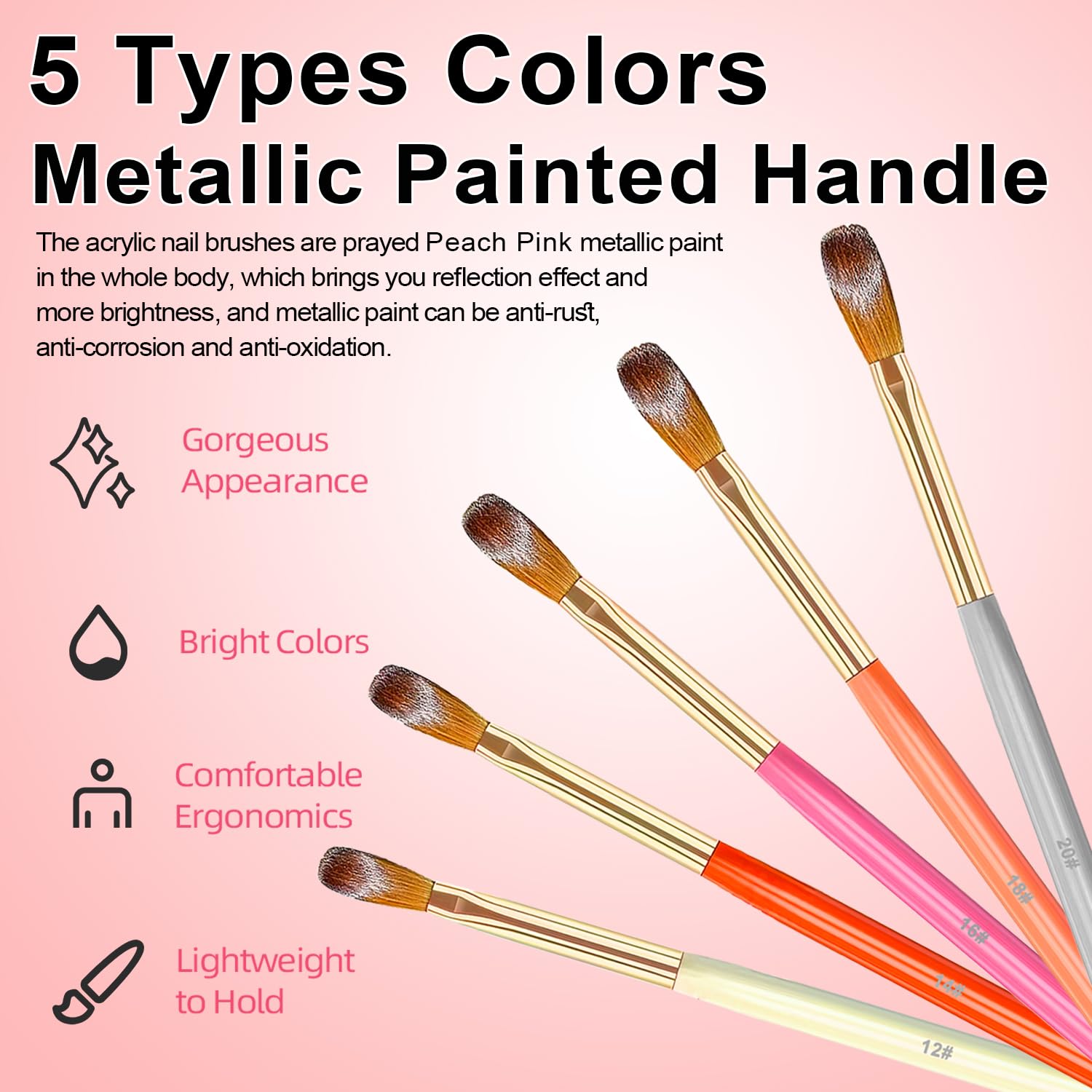 MUSILAN brush held in hand for scale showing compact size and professional control
