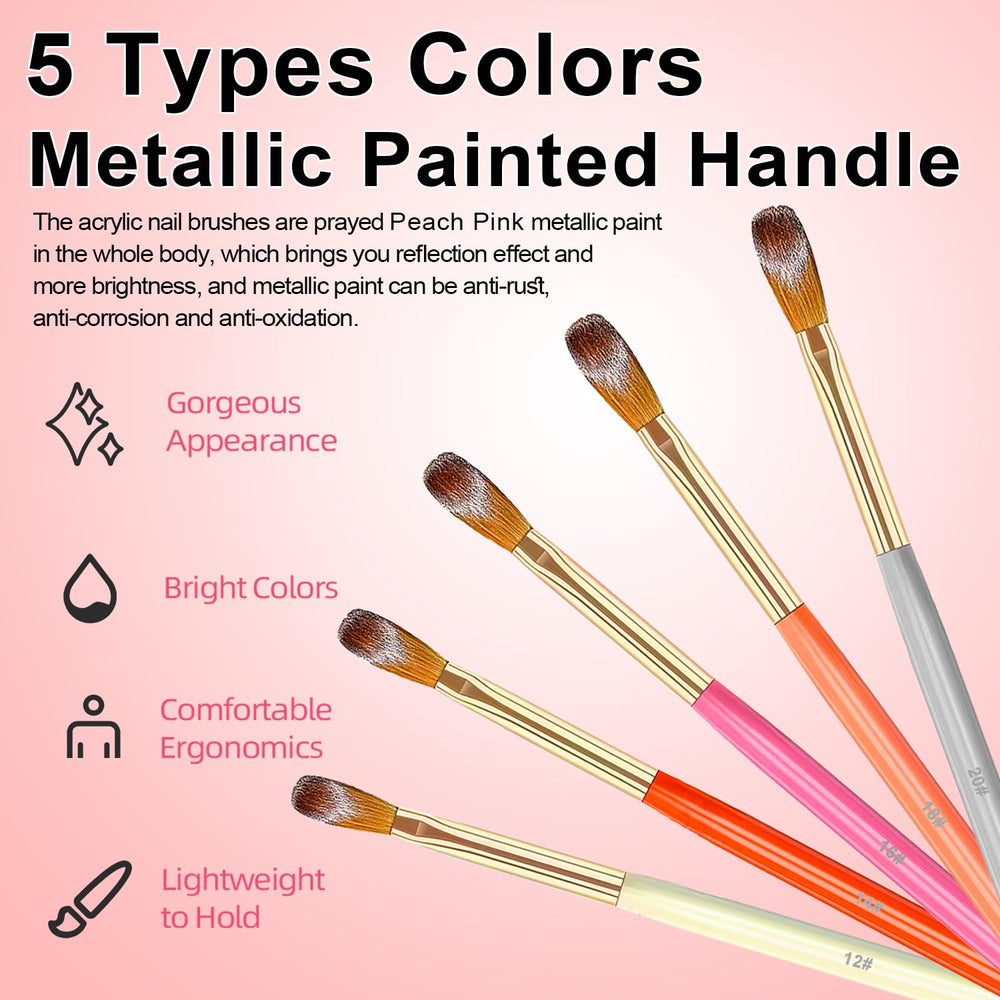 MUSILAN brush held in hand for scale showing compact size and professional control