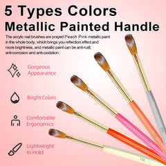 MUSILAN brush held in hand for scale showing compact size and professional control
