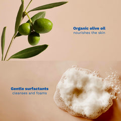 Mustela bar in hand showing size and travel-friendly convenience