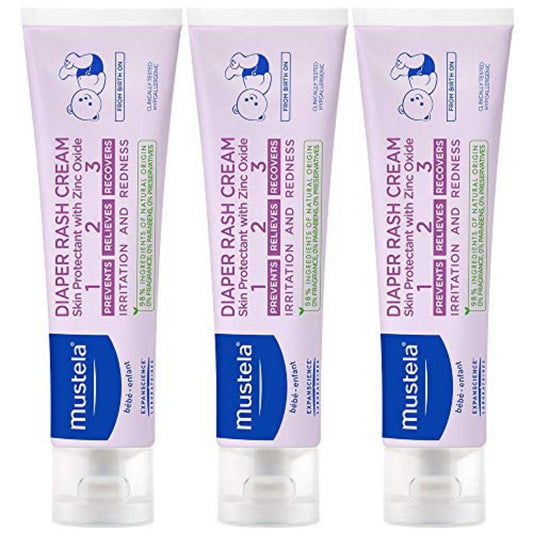 Mustela front packaging showing product and benefits for gentle protection