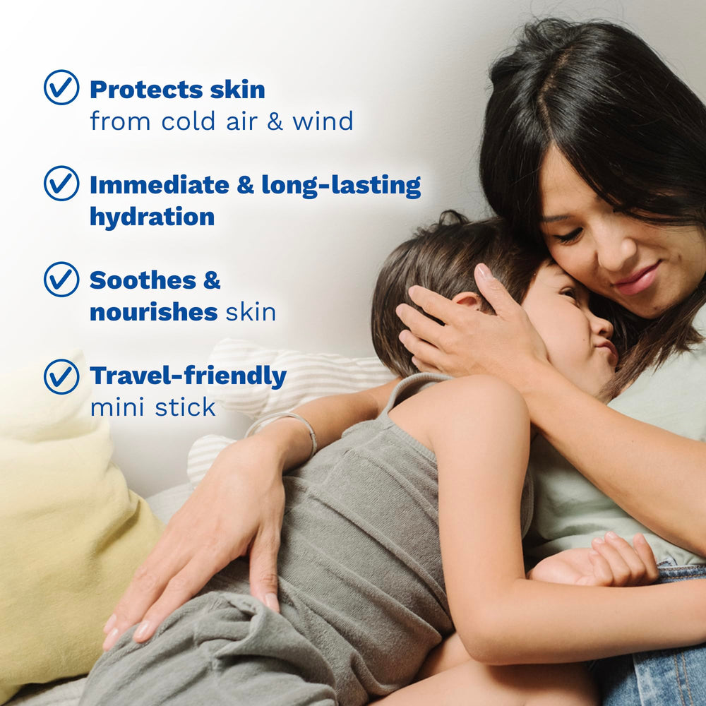 Mustela nourishing stick ingredients label highlighting natural avocado benefit