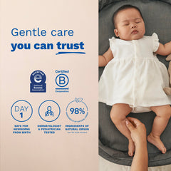 Mustela zinc oxide texture close-up illustrating protective skin barrier