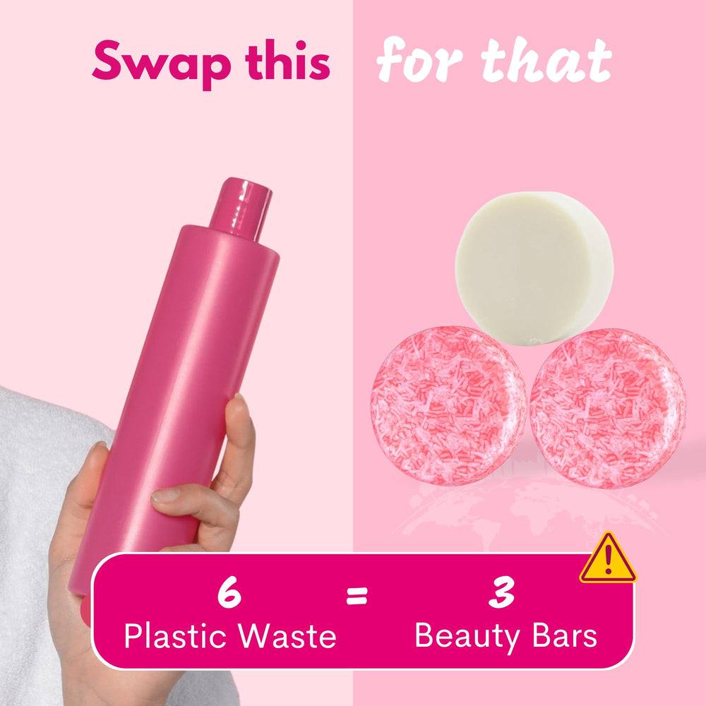 Muun bars on bathroom counter highlighting plastic-free lifestyle