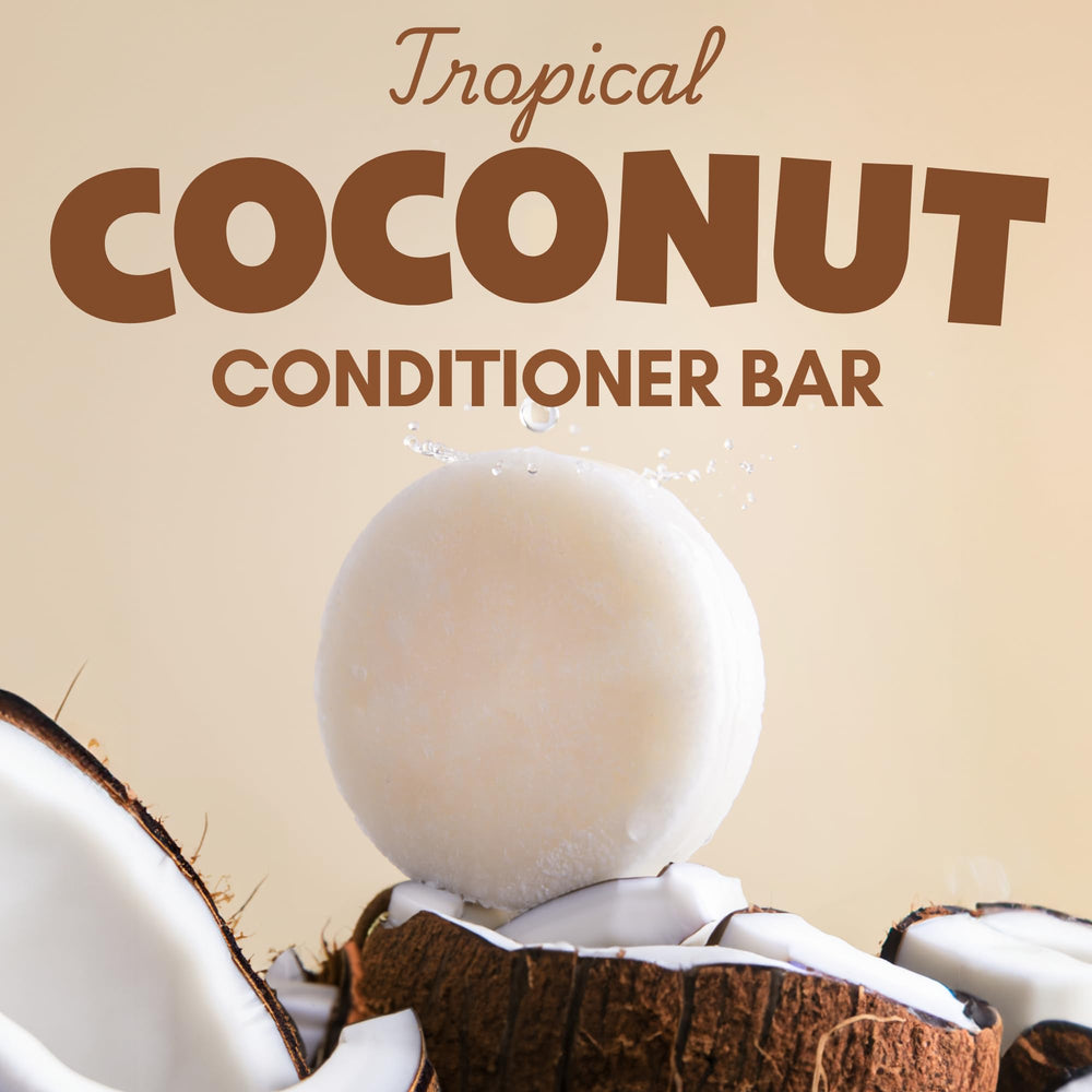 Muun close-up texture of the conditioner bar revealing rich, creamy surface benefits