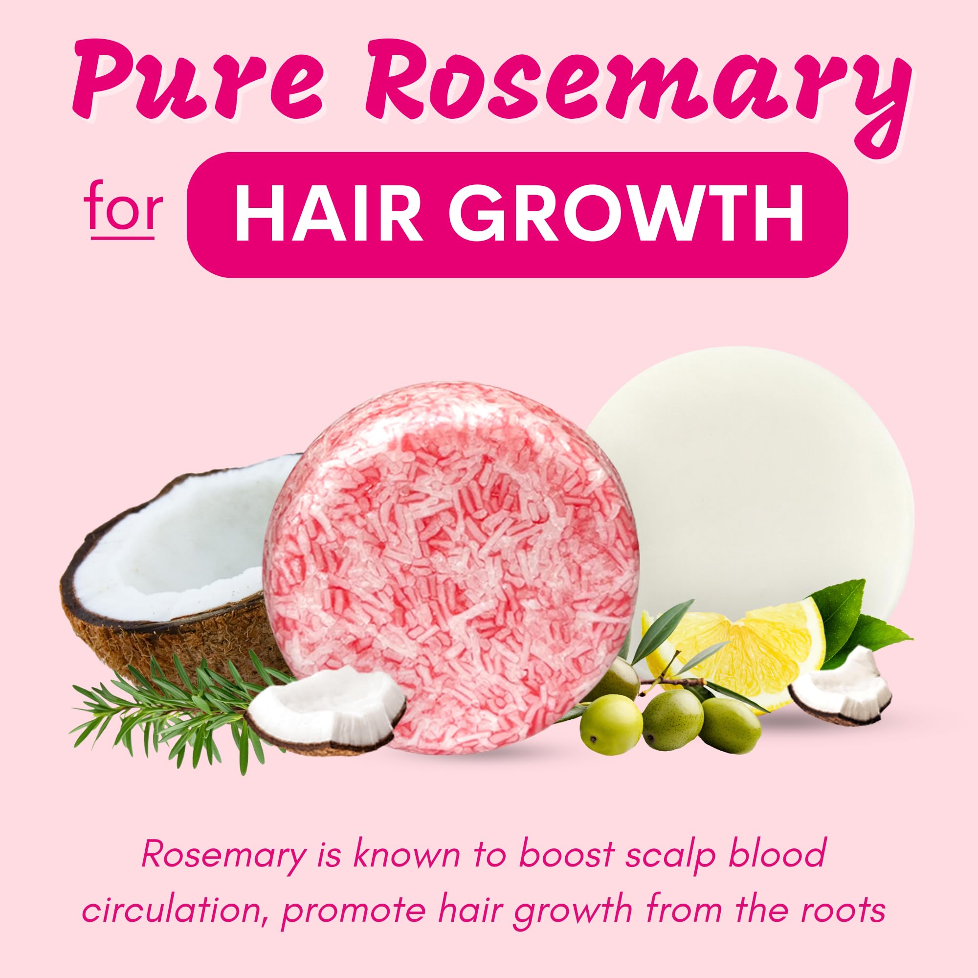 Muun rosemary shampoo bar close-up texture for gentle cleansing