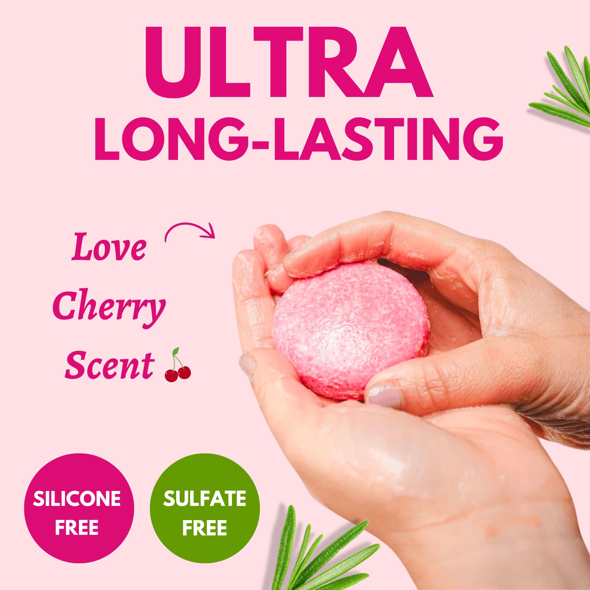 Muun shampoo bar lather in hand for efficient concentrated foam