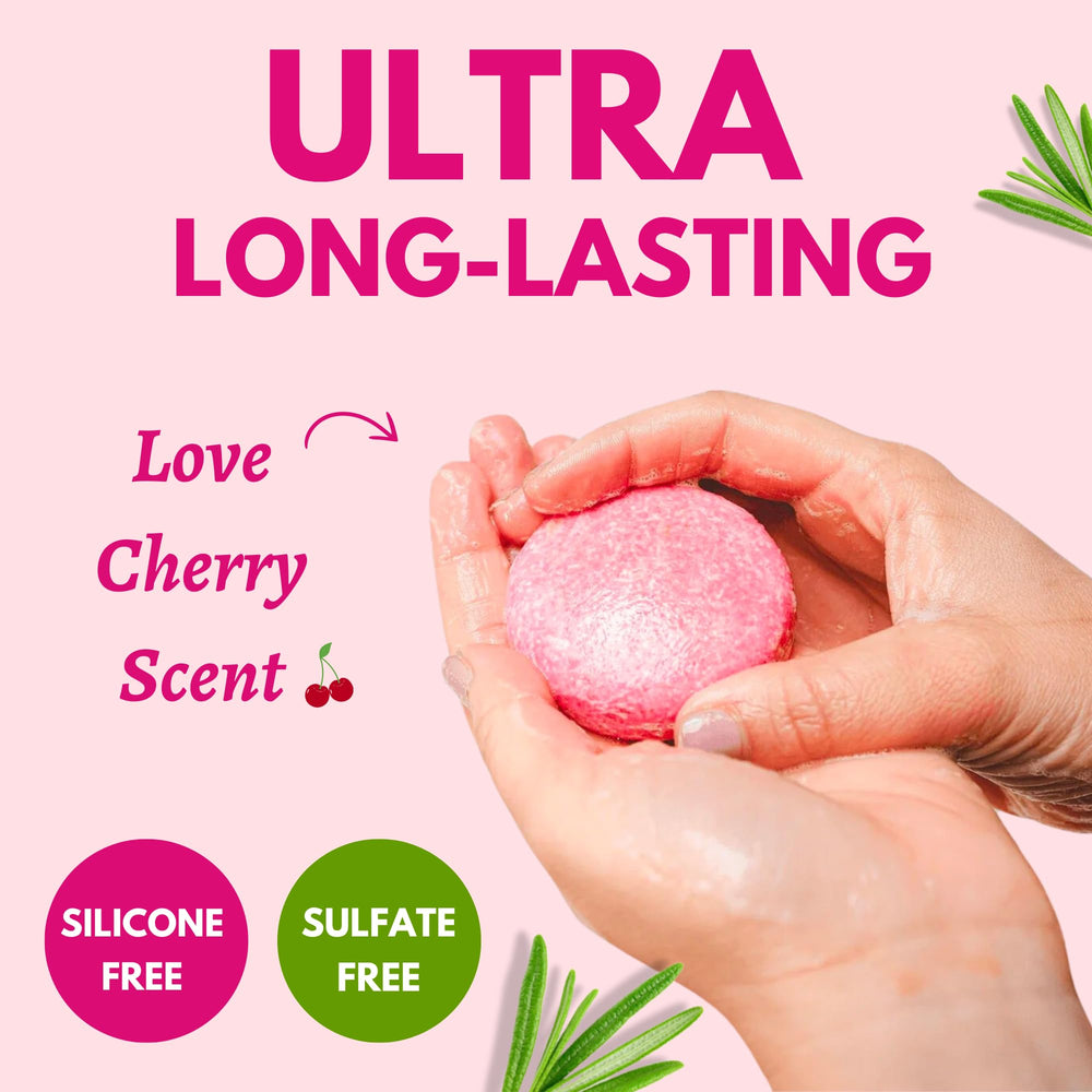 Muun shampoo bar lather in hand for efficient concentrated foam