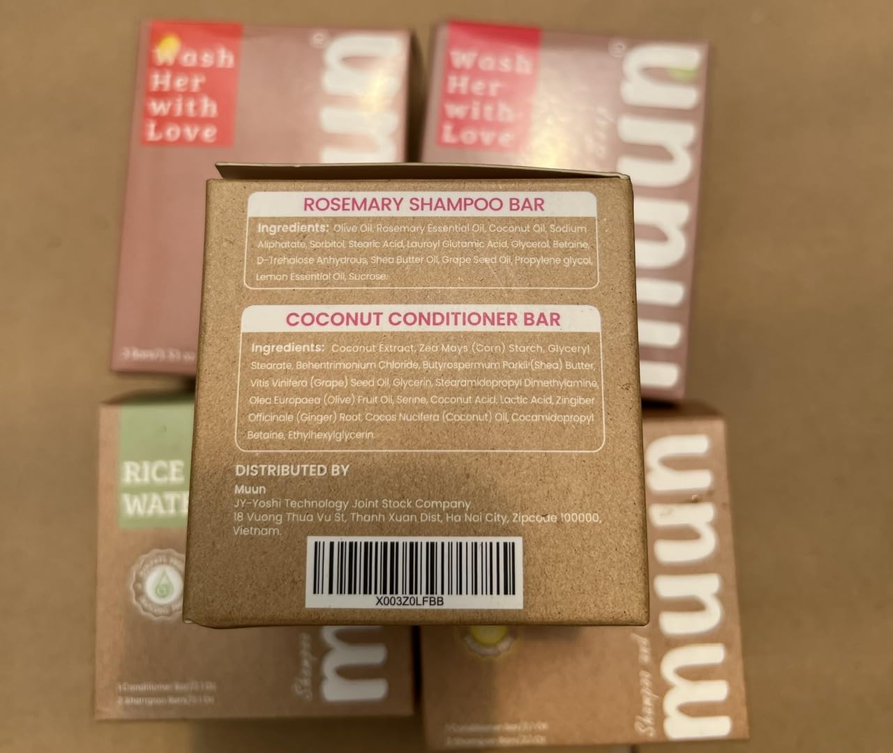 Muun travel kit with bars for compact, on-the-go hair care