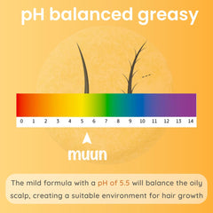 Muun demonstrating shampoo bar on wet hair to show effective cleansing and circulation boost