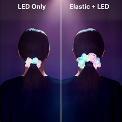 MUYANN scrunchies glowing at a night party to boost visibility
