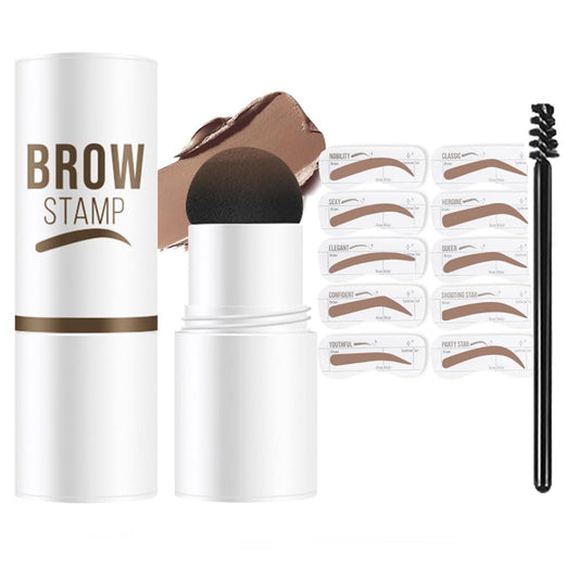 MVC eyebrow kit front packaging showing product and benefit of organized travel-ready set