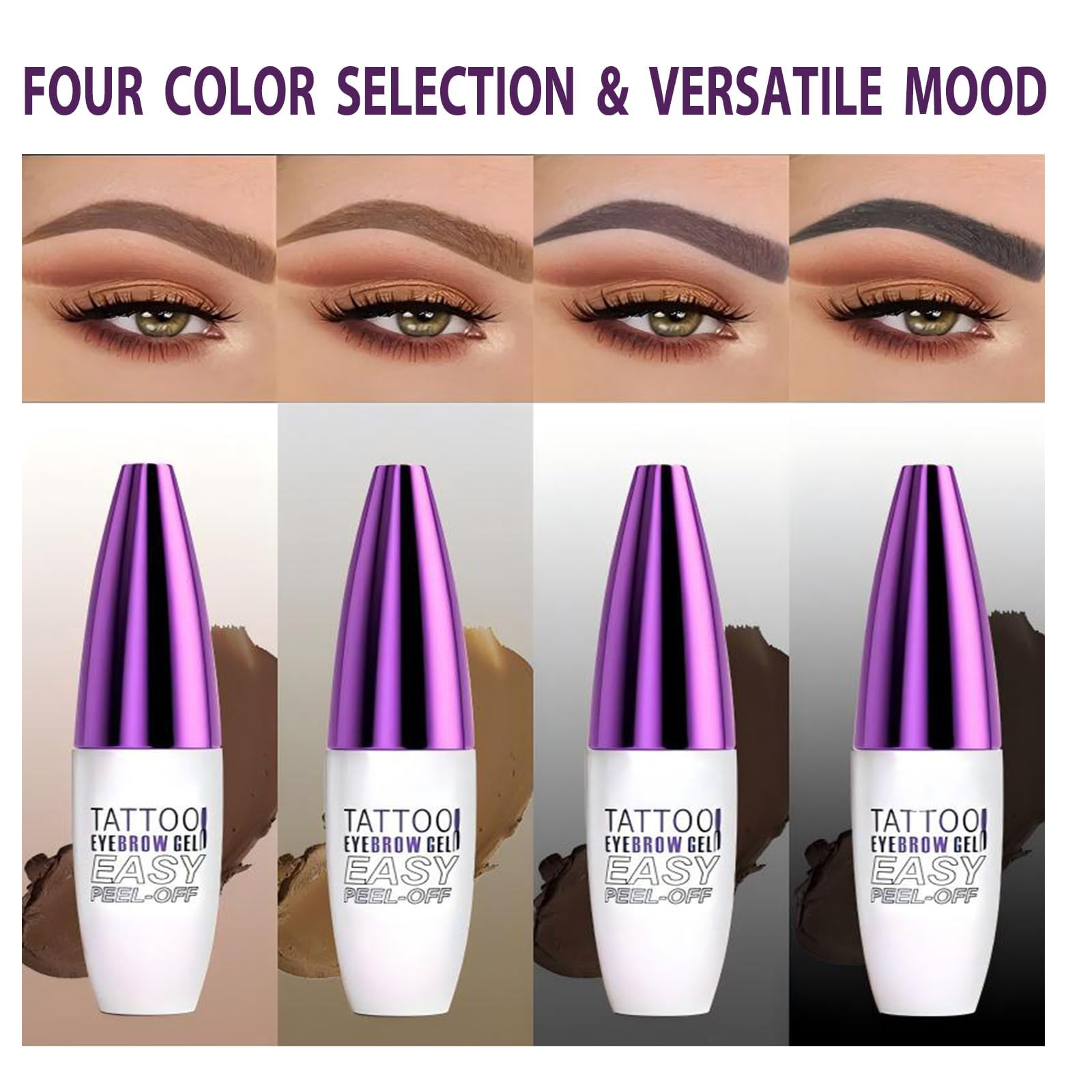 MVC brush applying eyebrow gel for precise shape and clean lines