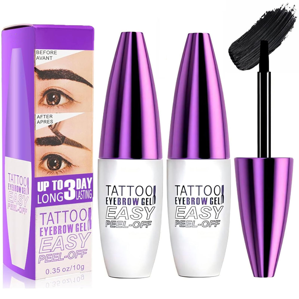 MVC front packaging of 2 pack eyebrow gel showing compact kit and benefits