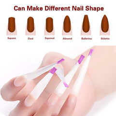MWOOT cured nail detail showing smooth apex and durable gel finish benefit