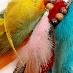 MWOOT worn at festival lifestyle shot demonstrating colorful styling and attention-grabbing look