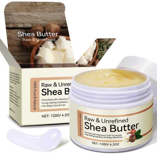 MXCZBSM jar front view showing pure shea butter for compact moisture