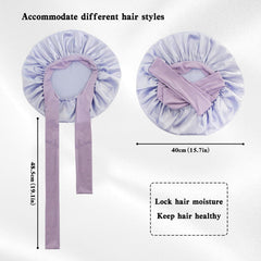 my novel things satin close-up showing silky texture and smooth finish to reduce hair friction
