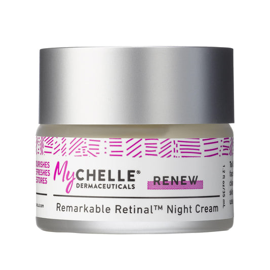 MyChelle front packaging showing product and clear branding benefit of recognition