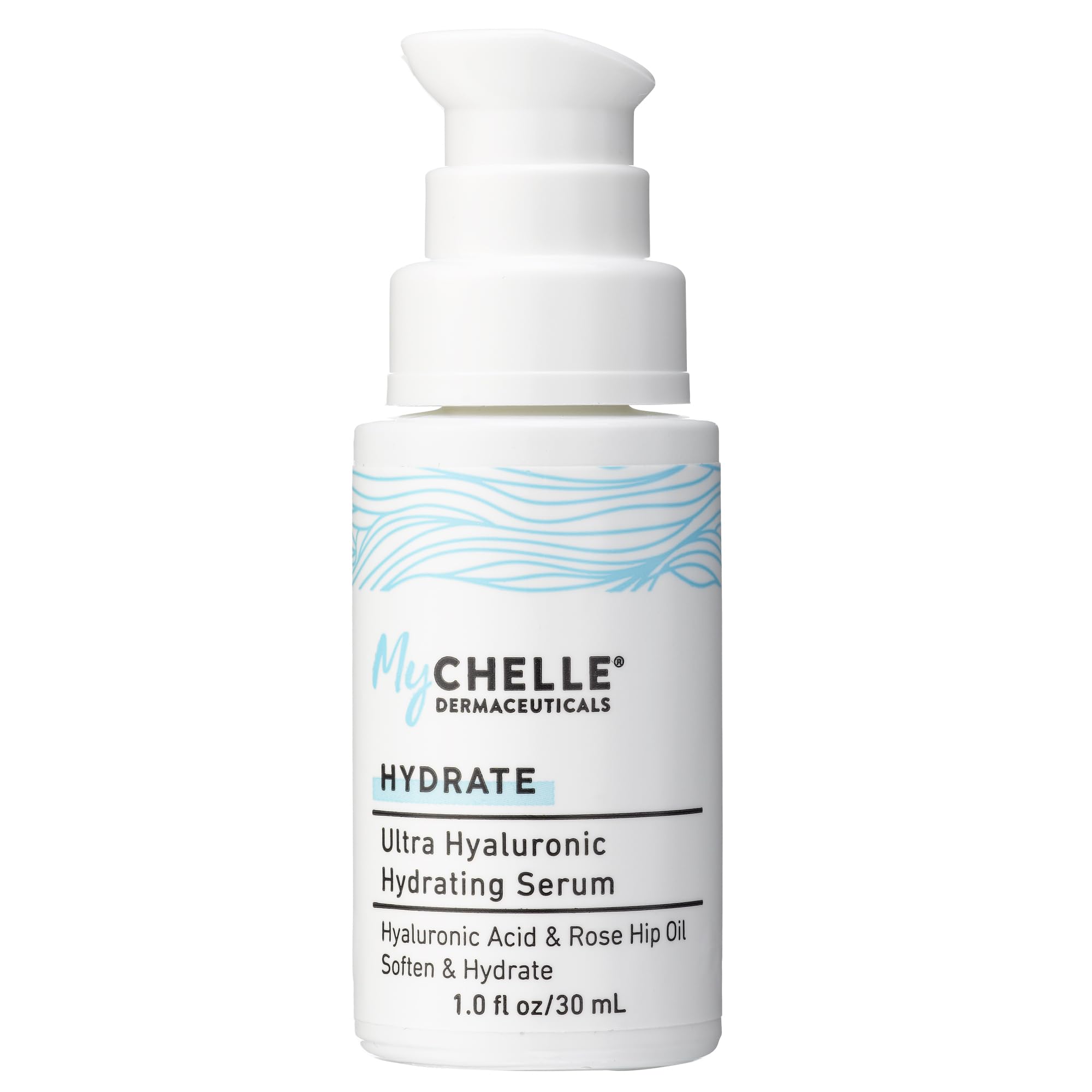 MyCHELLE front packaging showing bottle and benefits on label