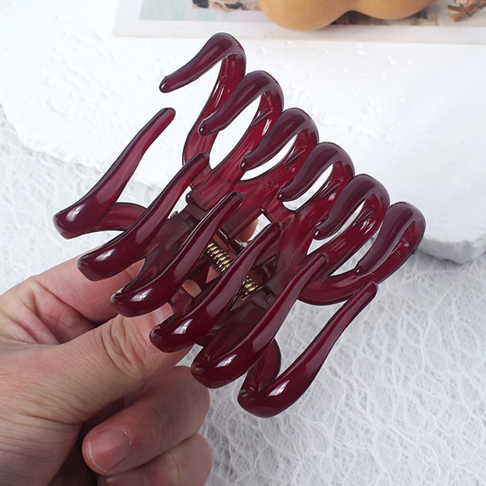 Myhiju clip held in thick hair demonstrating non-slip control and comfort