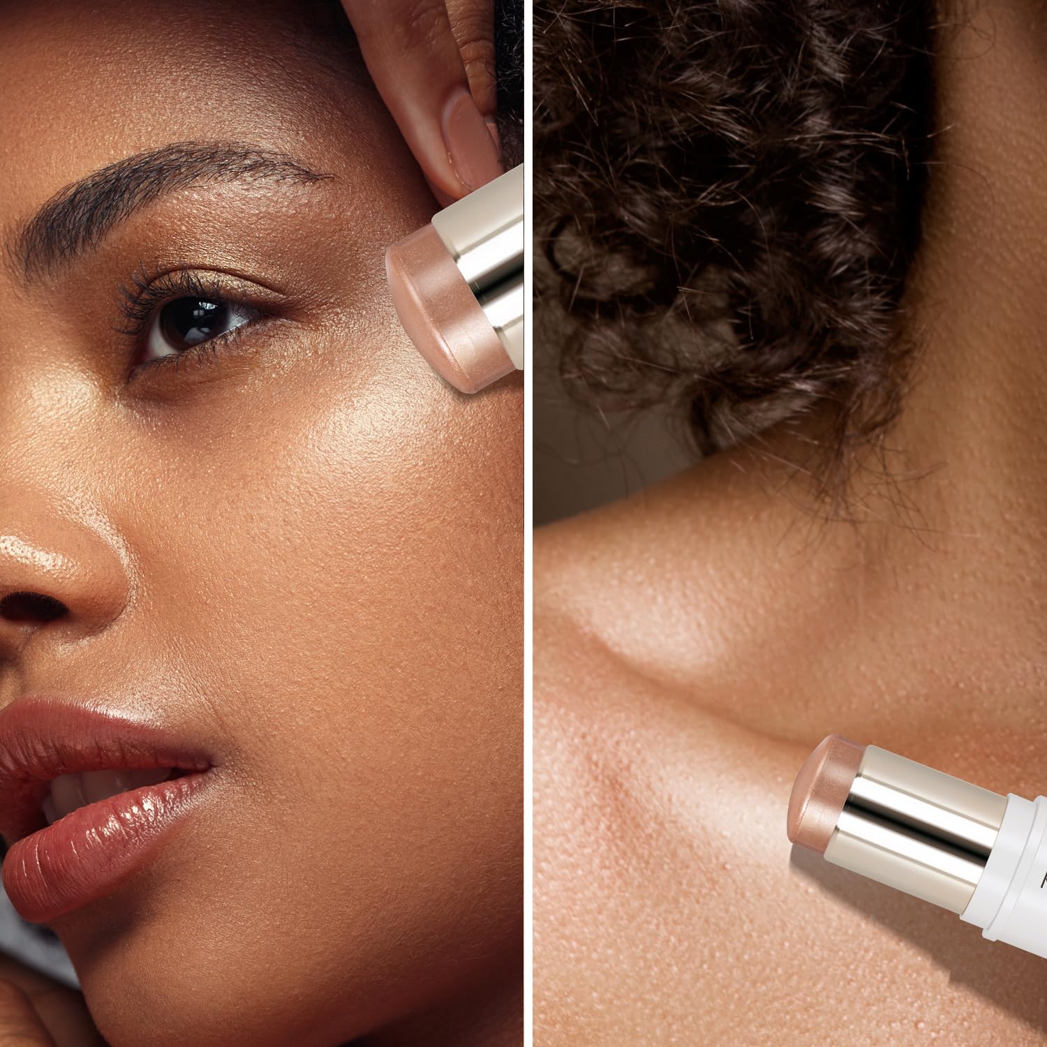 MYMERRY highlighter held in hand to show 15g portable size and easy travel use