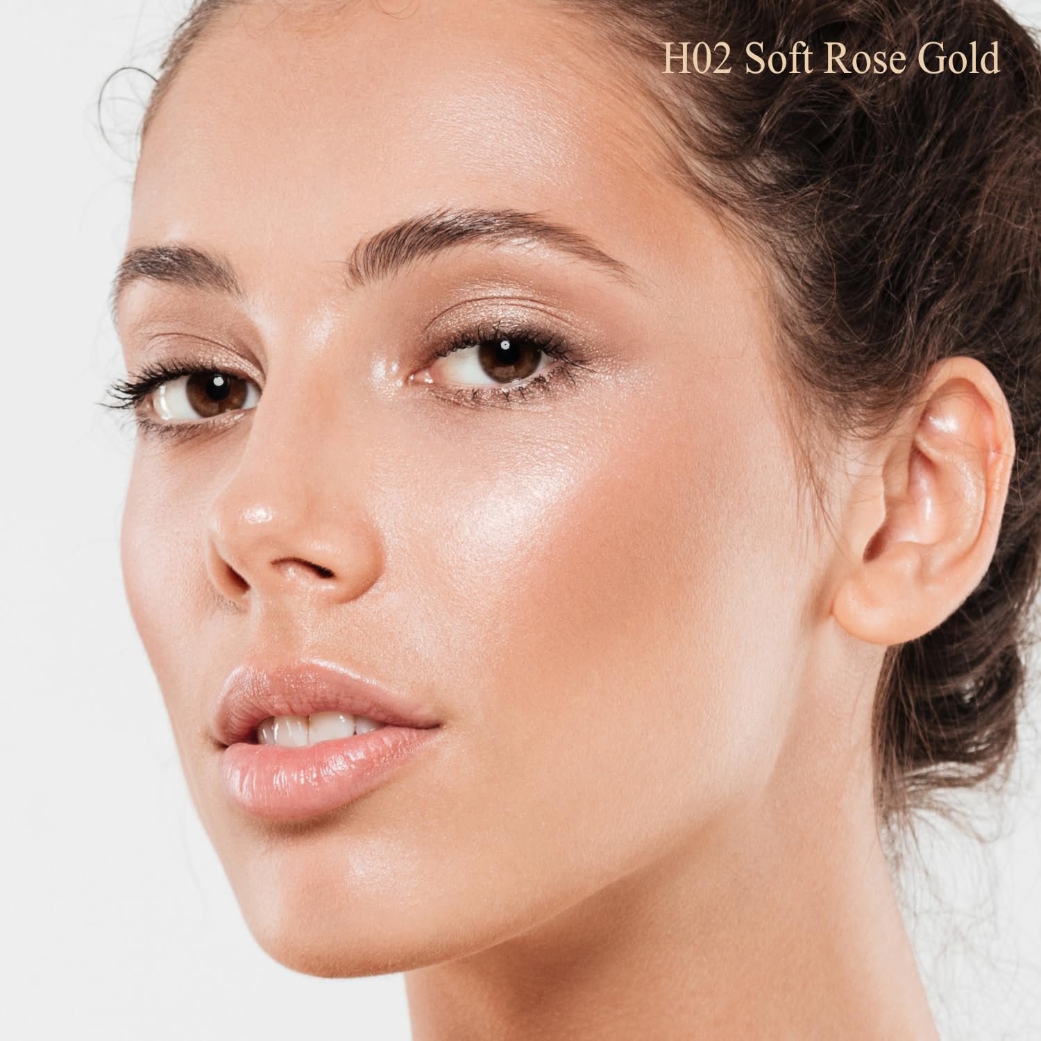 MYMERRY stick twisted open exposing Champagne Rose Gold tip for precise, mess-free application