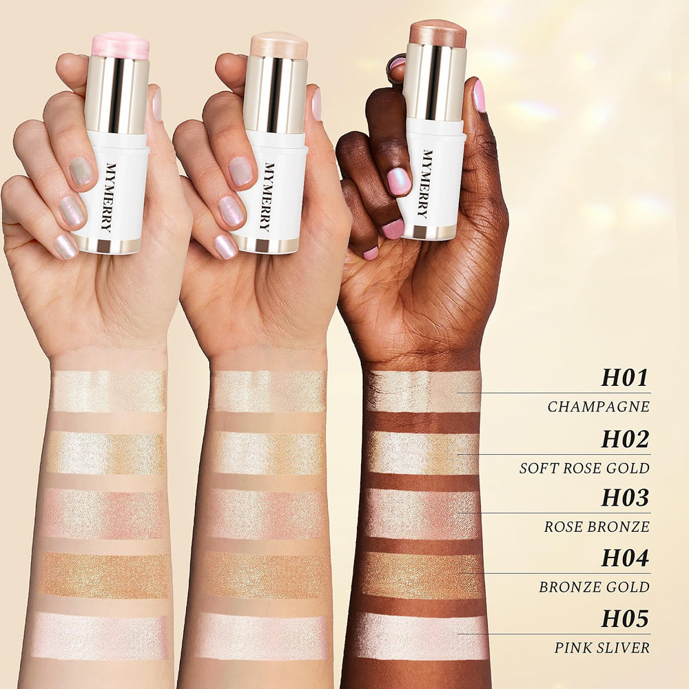 MYMERRY size comparison in hand showing travel-ready stick for on-the-go touchups